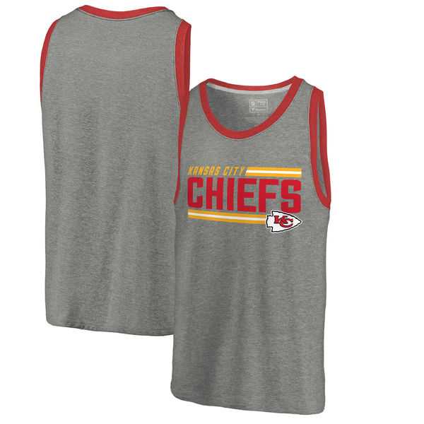 Kansas City Chiefs NFL Pro Line by Fanatics Branded Iconic Collection Onside Stripe Tri-Blend Tank Top - Heathered Gray,We sell and wholesale Kansas City Chiefs NFL Pro Line by Fanatics Branded Iconic Collection Onside Stripe Tri-Blend Tank Top - Heathered Gray on line form chian!